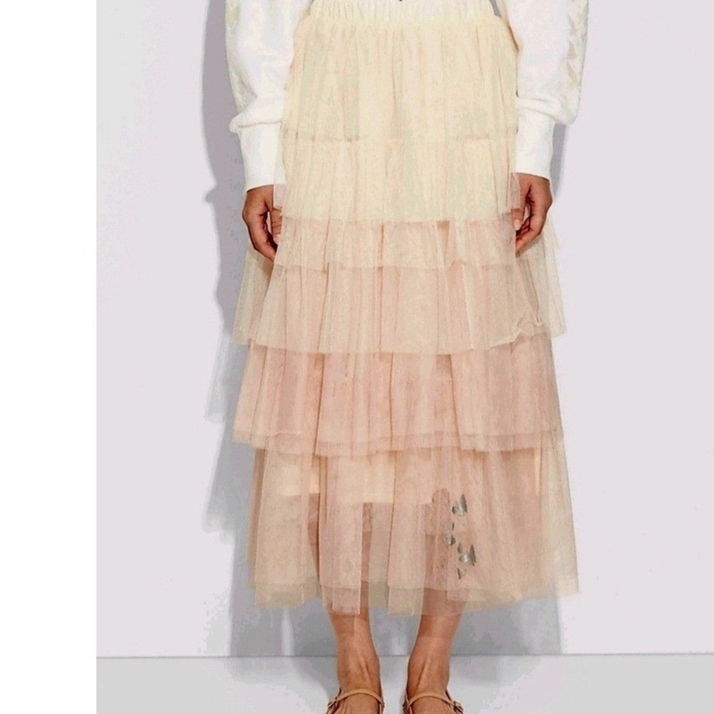 Wicked Collection Paul Tazewell Tiered Tulle Butterfly Midi Skirt L NWT Costume